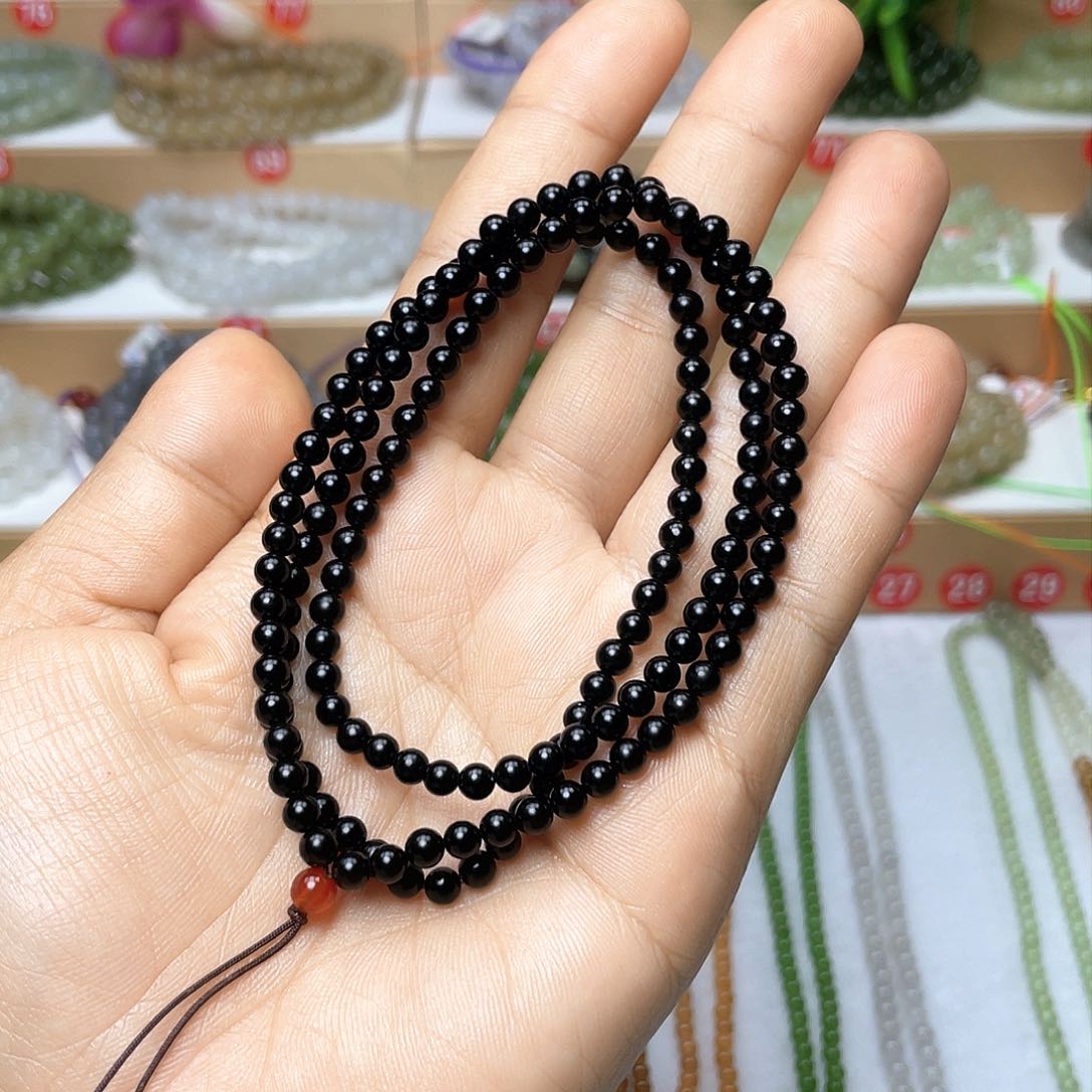 和田玉颈饰未镶嵌聚****间4mm