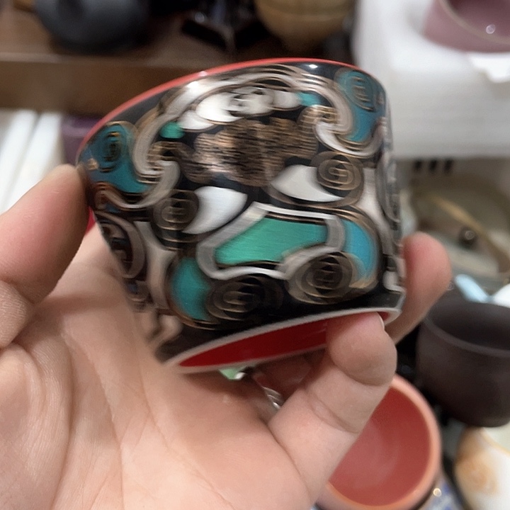 陶瓷茶具全部清清完回家过年