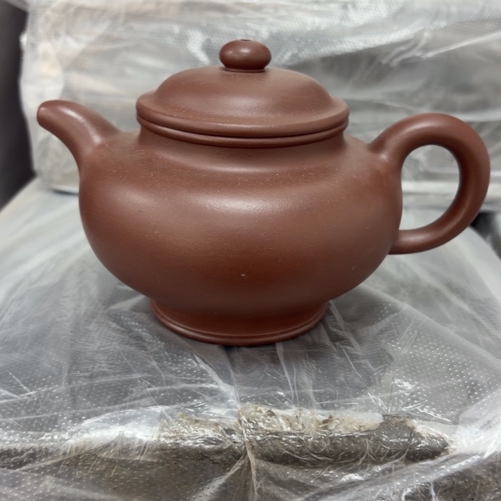 紫砂茶壶宜兴原矿老紫泥330