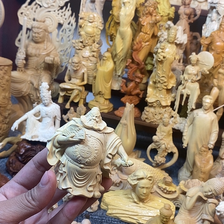 黄杨木黄杨木瑕疵钟馗