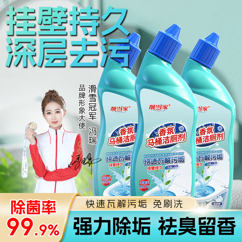 马桶清洁剂洁厕灵洁厕液强力去污除垢卫生间浴室管道疏通堵塞H2