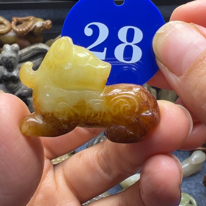 和田玉未镶嵌挂件