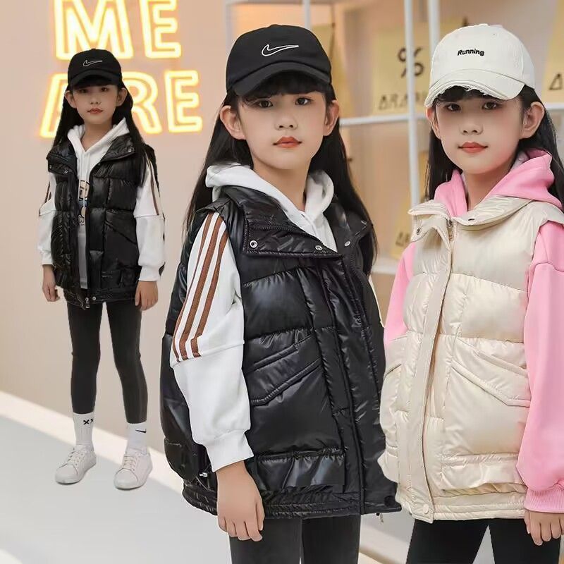 【校服神器】儿童冬季棉服马甲外穿新韩版保暖百搭女童坎肩