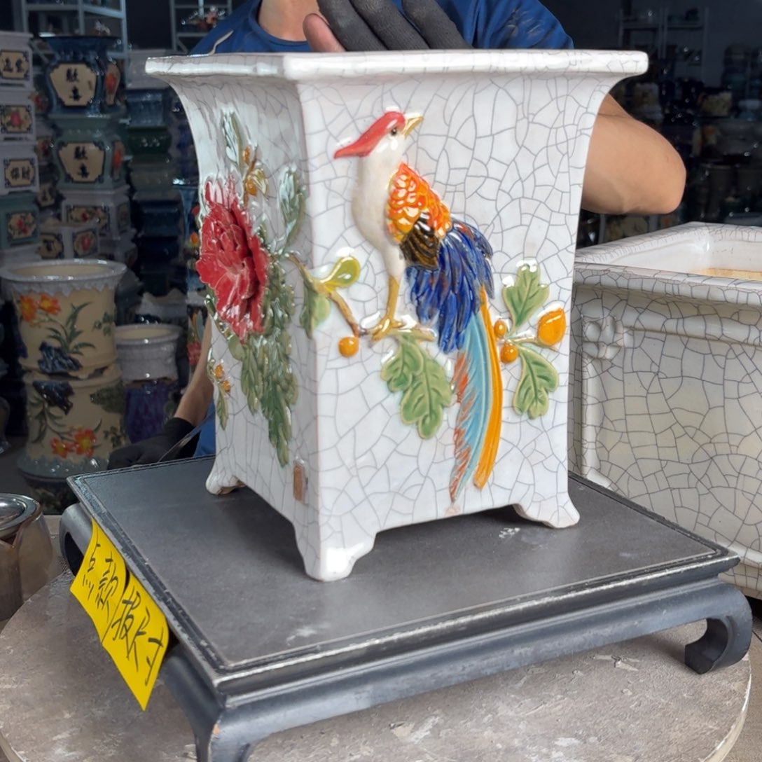 一风堂石湾花盆 内16*23