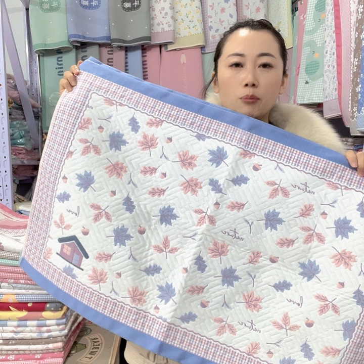 棉特价，蓝色枫叶纯棉