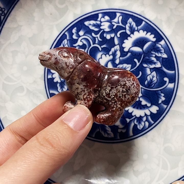 瓷片瓷片瓷器摆件1个