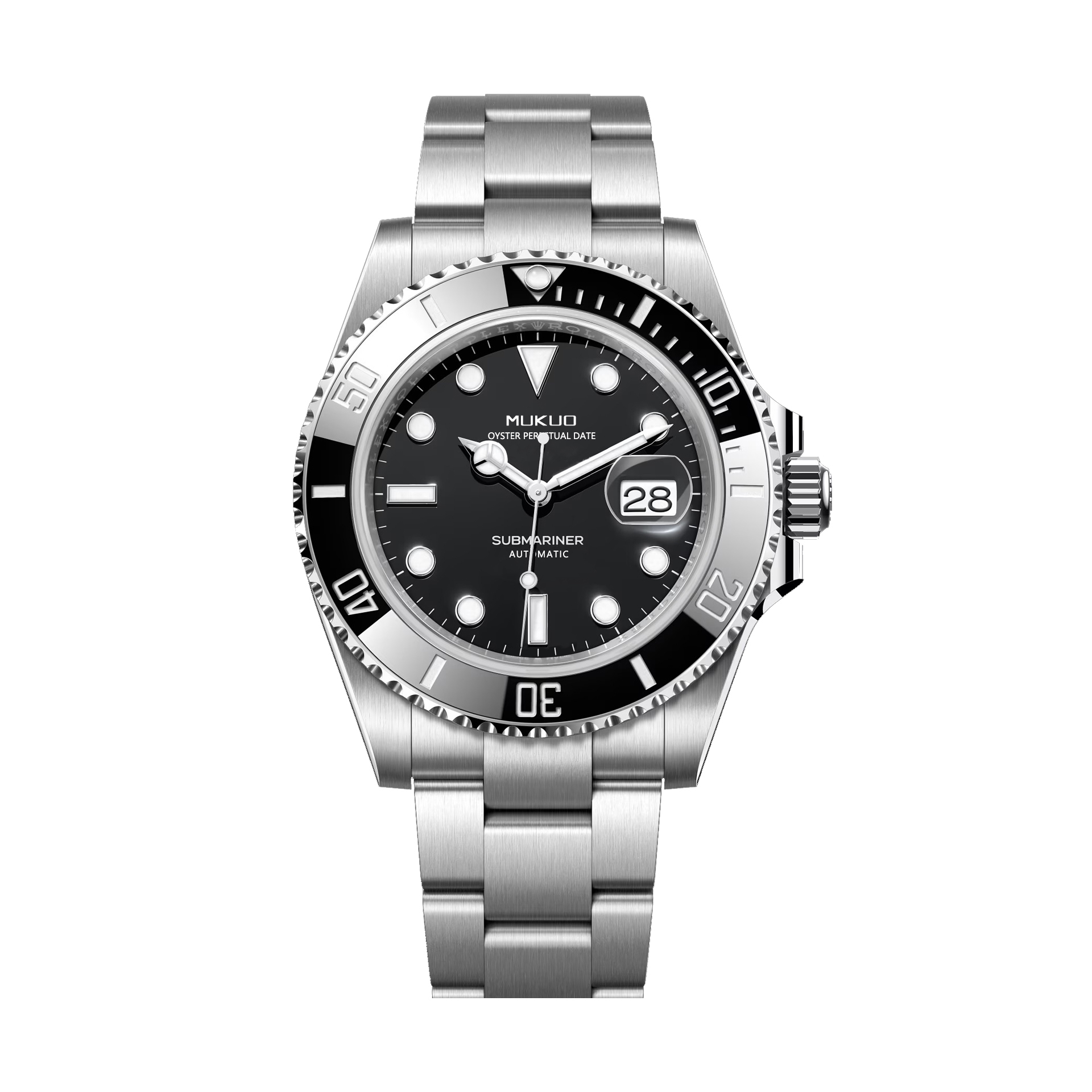 瑞士黑水鬼全自动机械腕表防水夜光