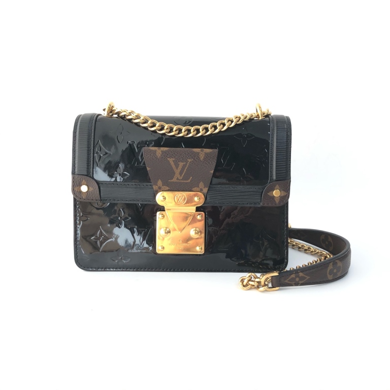 95新 LV 安洁利知之 LV漆皮压纹WYNWOOD单肩包 501042H