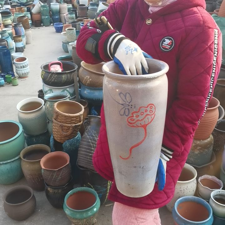 红陶口20高45瑕疵