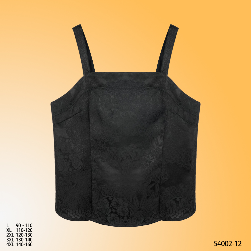 LL 2025秋季新款黑色花萝时尚吊带背心 54002-12