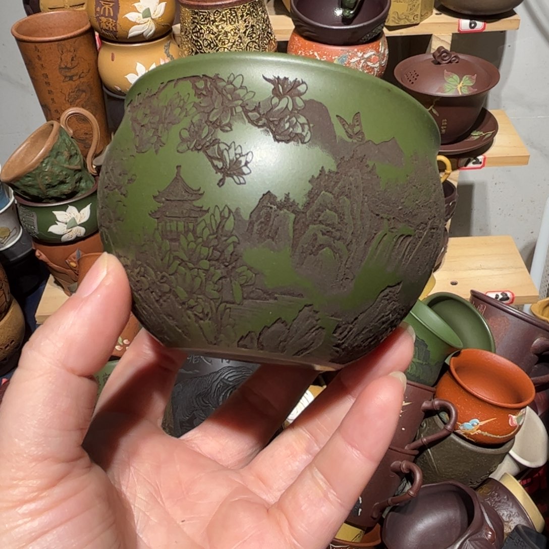 紫砂茶杯宜兴紫砂主人杯