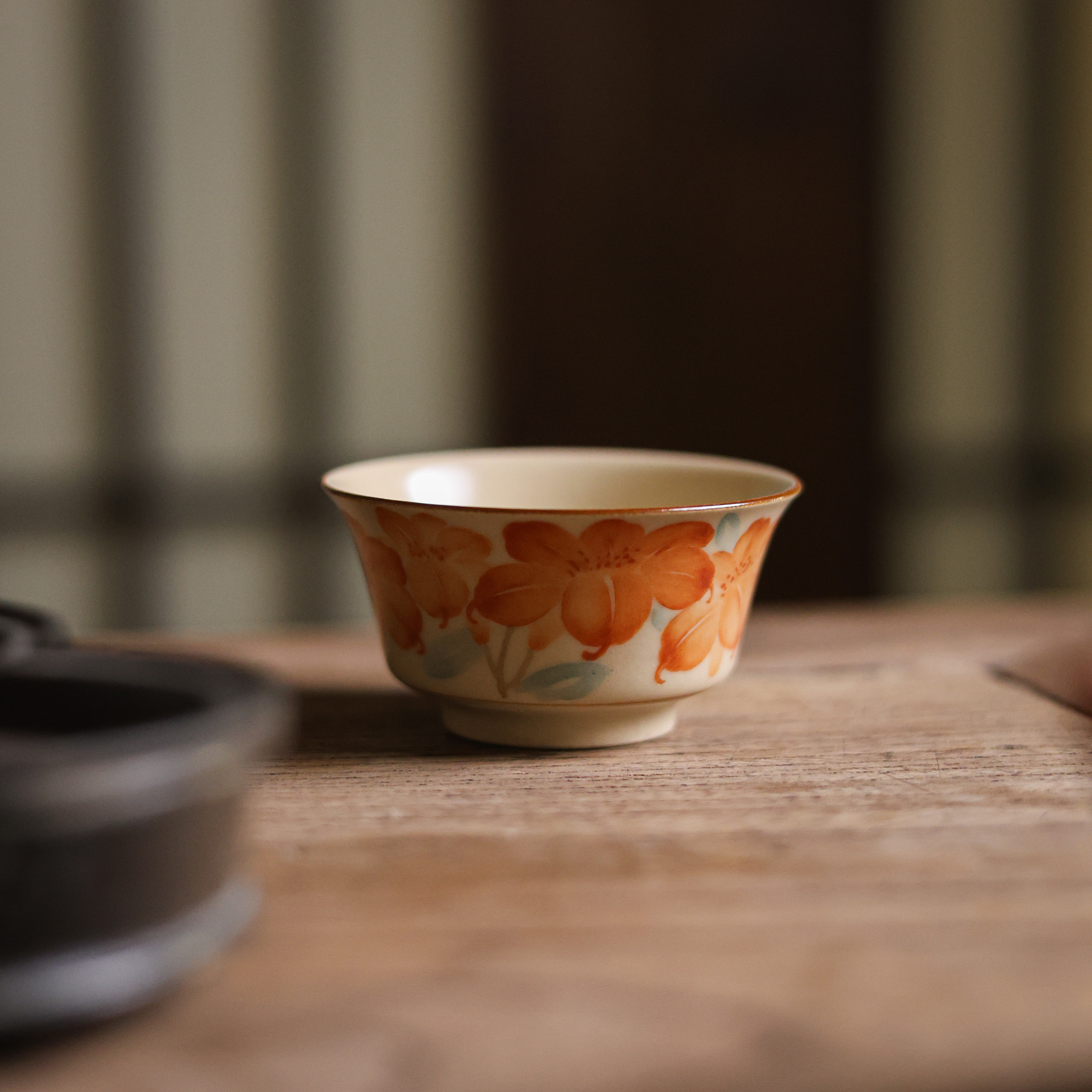 【非遗好物】-金百合-拙溪-茶杯-35ml（ZX-0176）