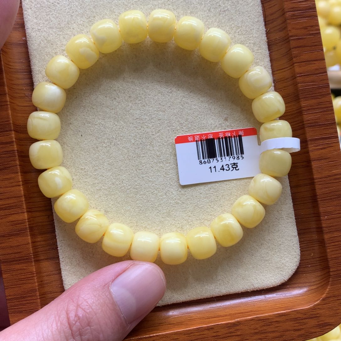 蜜蜡手链未镶嵌蜜蜡