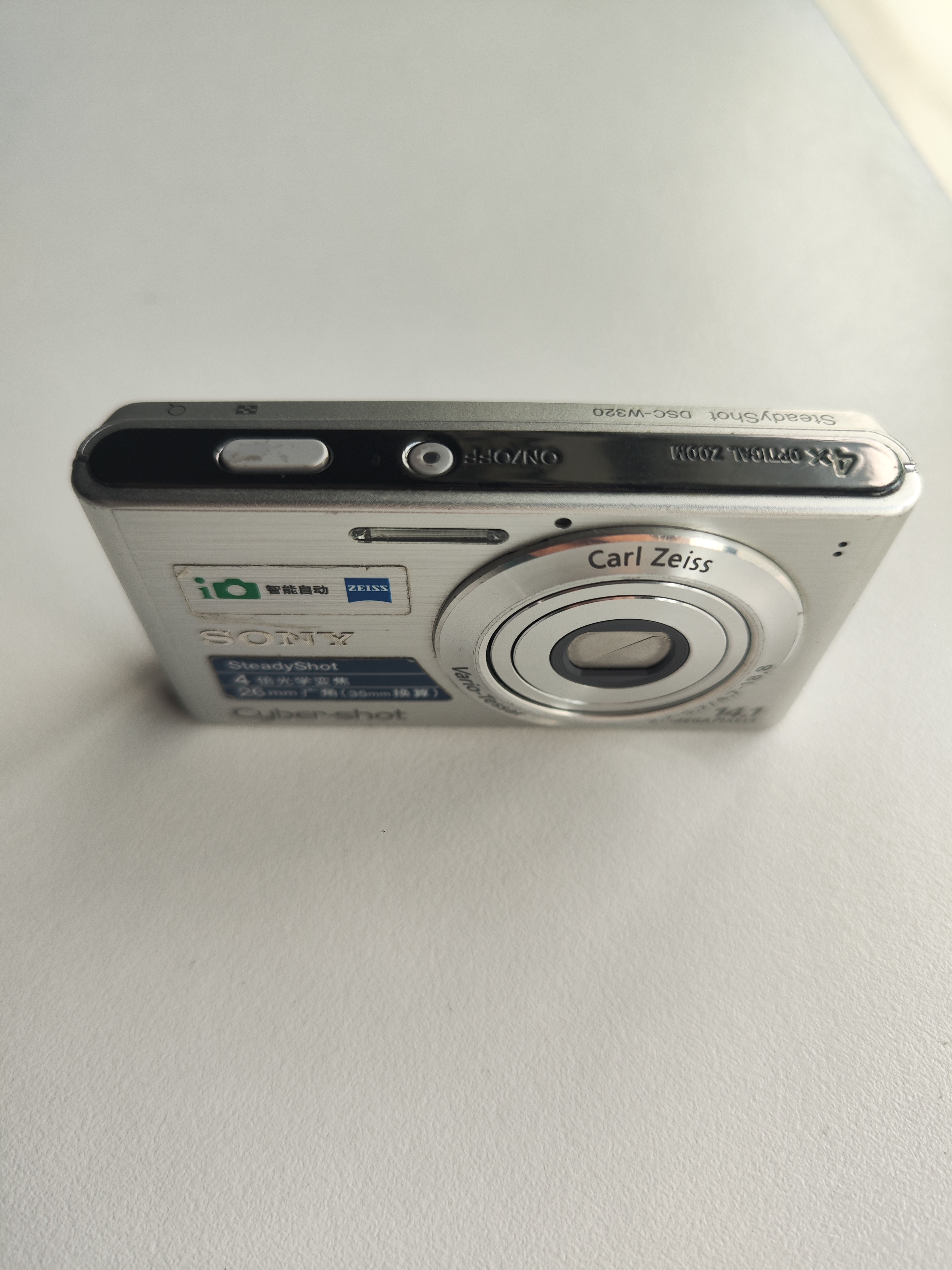 95新 Sony/索尼 w320 银 1410万像素4倍变焦 出片清晰 no退换