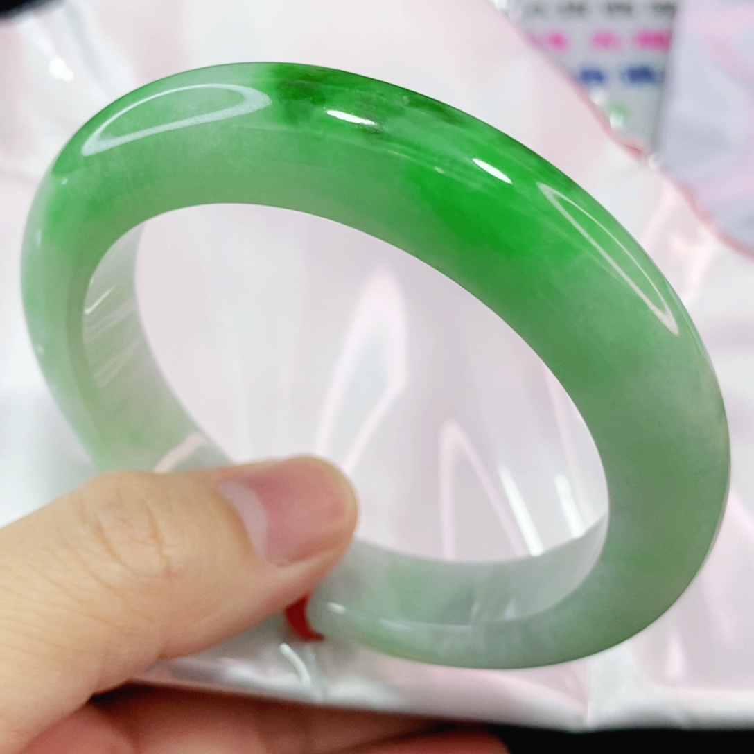 未镶嵌手镯翡翠57.5圈口强推
