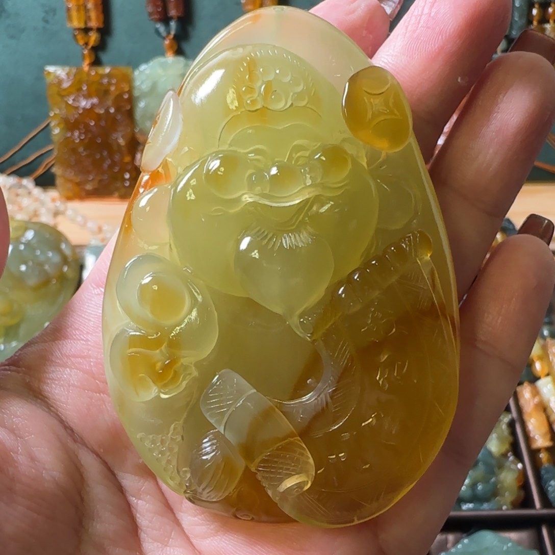 蛇纹石玉颈饰合金用****7