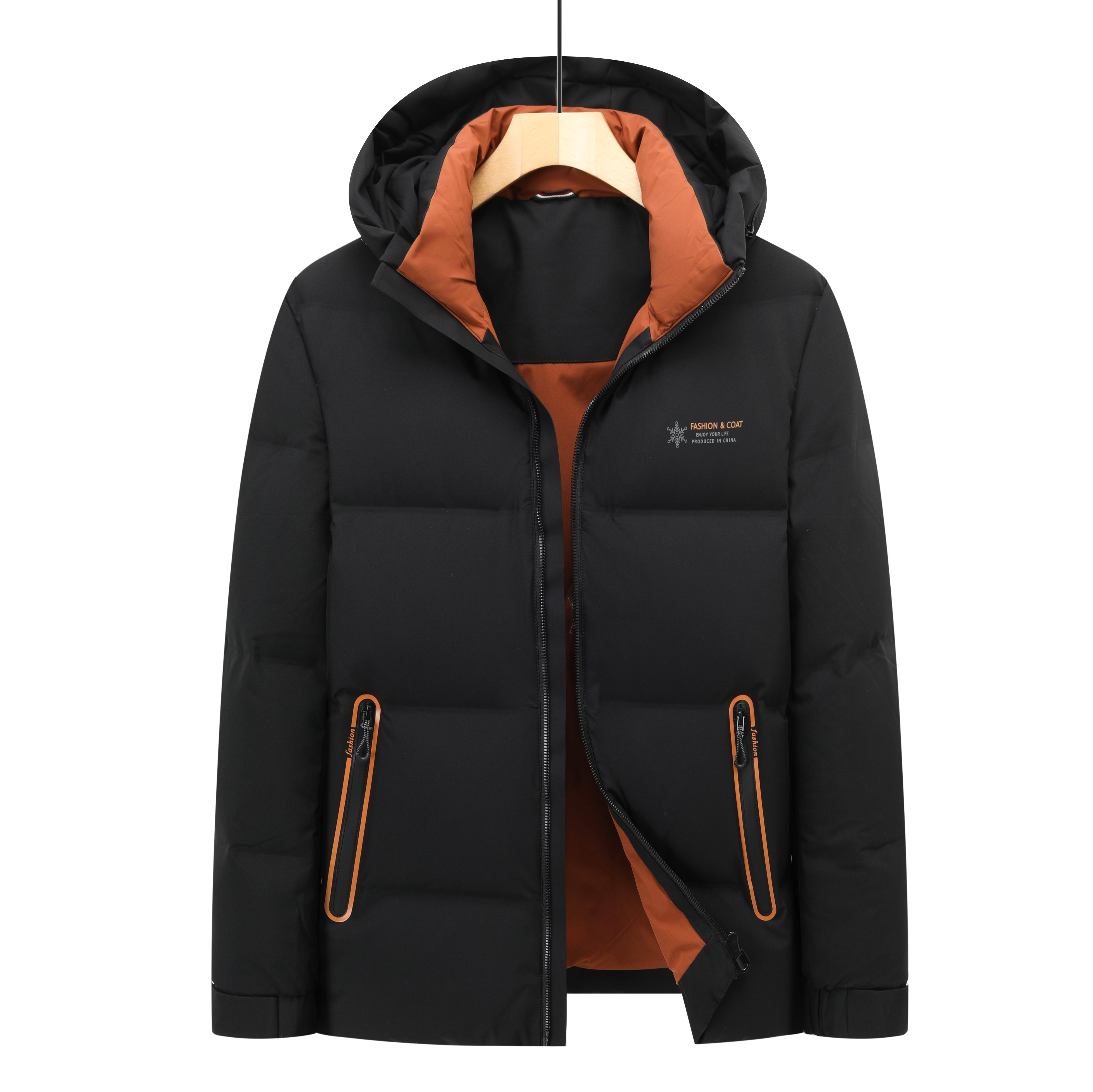 C178加厚保暖拼接百搭羽绒服