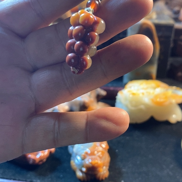 石英质玉（黄龙玉）未镶嵌挂件
