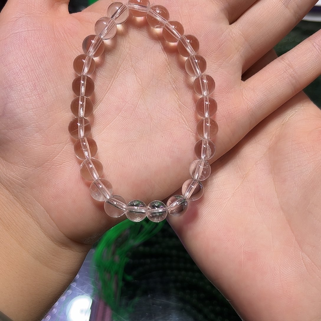 涩***茶未镶嵌手串水晶不退不换