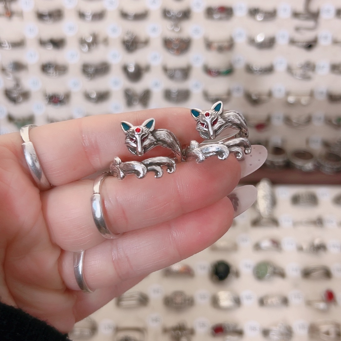 铜合金新款上开口九尾狐