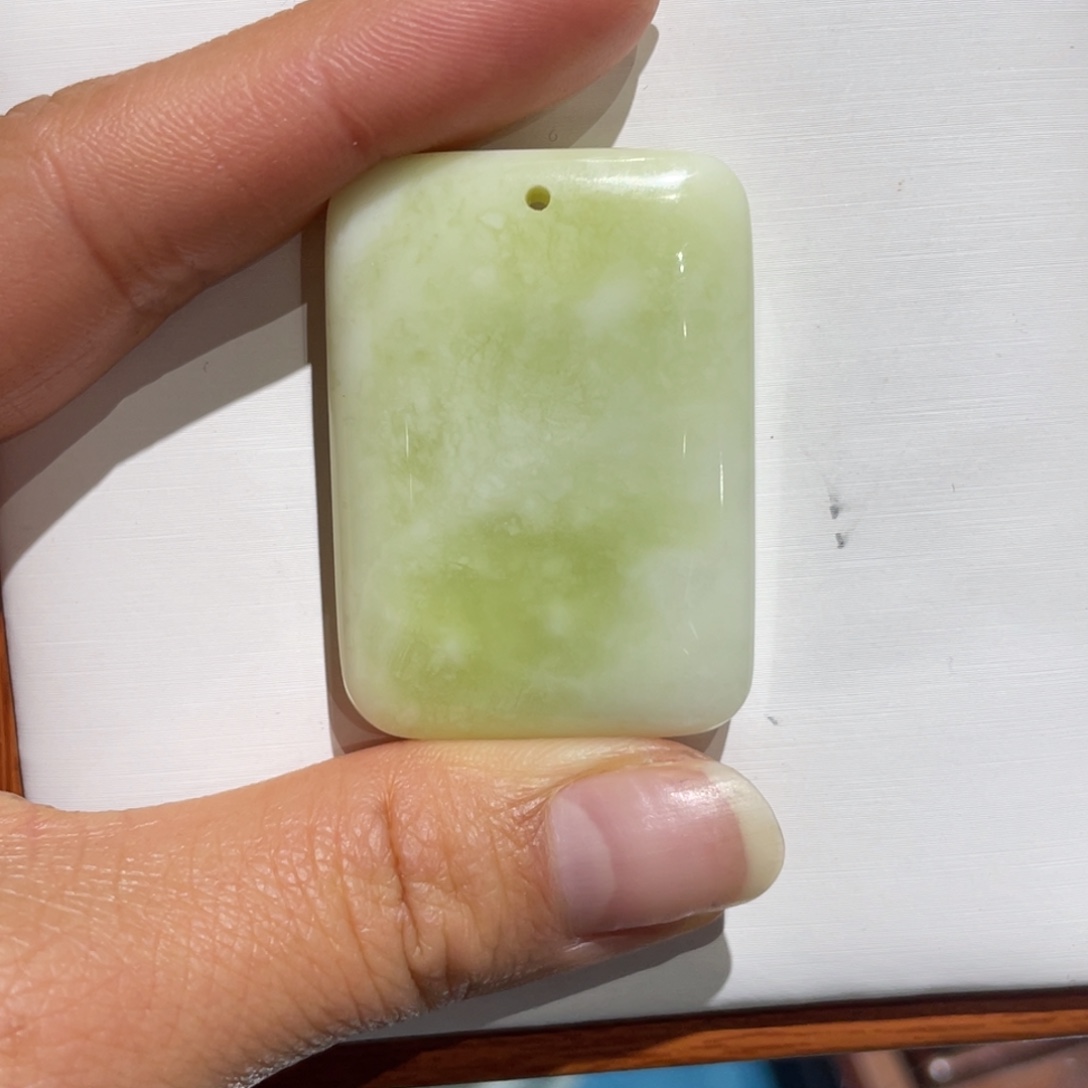 ღ****蓝田玉（蛇纹石化大理石玉）未镶嵌颈饰