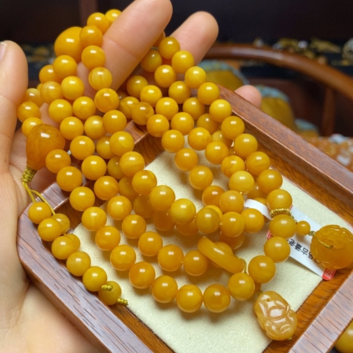 【闪购商品】蜜蜡颈饰未镶嵌项链