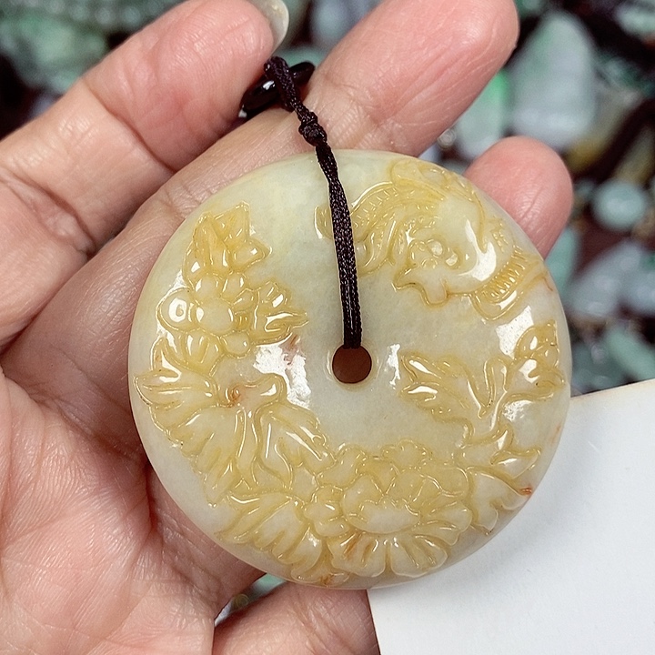 翡翠未镶嵌颈饰天然A货翡翠玉配证书