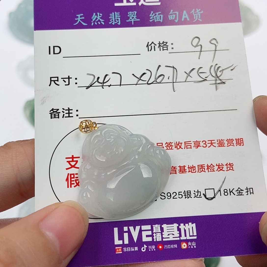 翡翠颈饰未镶嵌天然