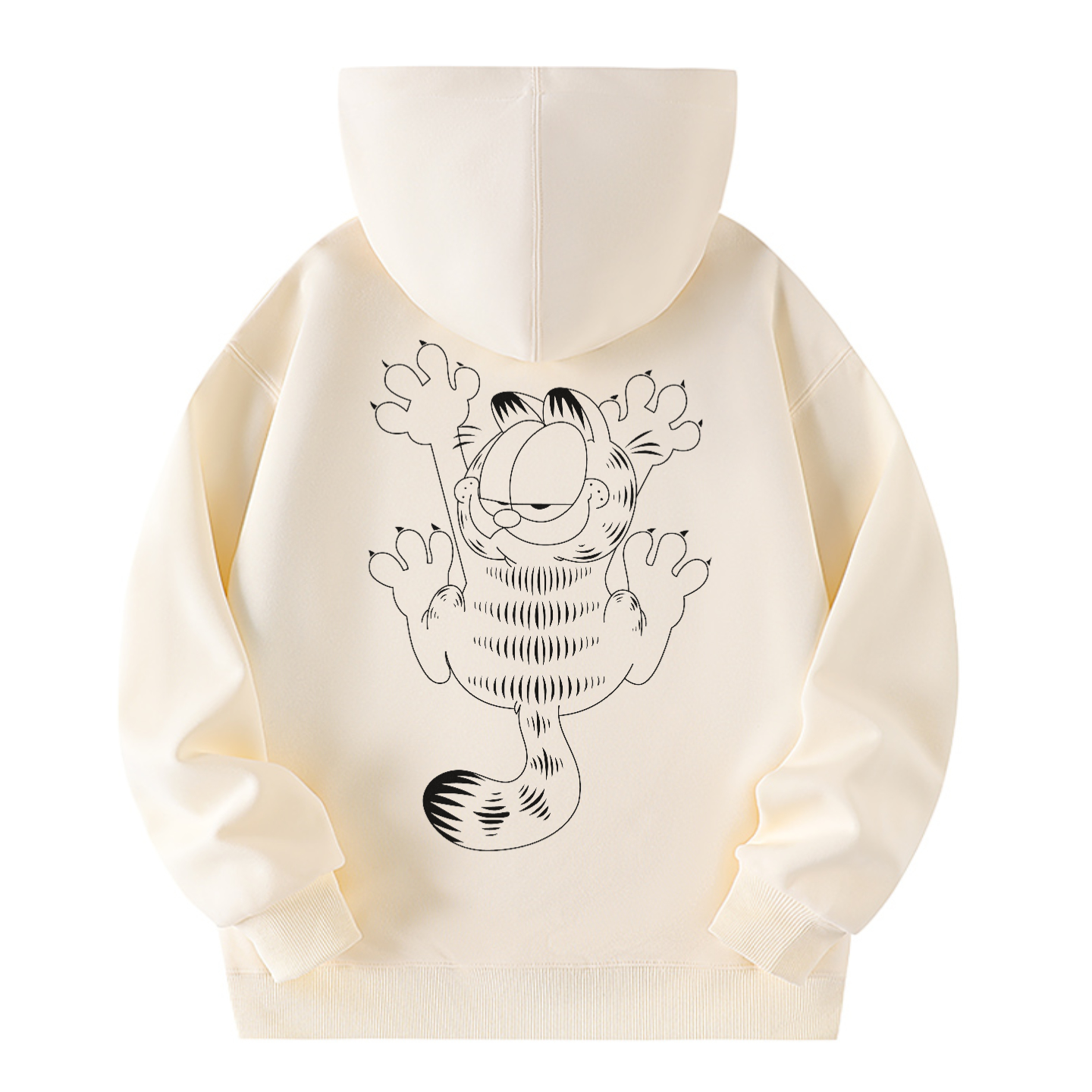 欧美潮流时尚开衫卫衣秋冬季卡通动漫印花厚款宽松上衣连帽