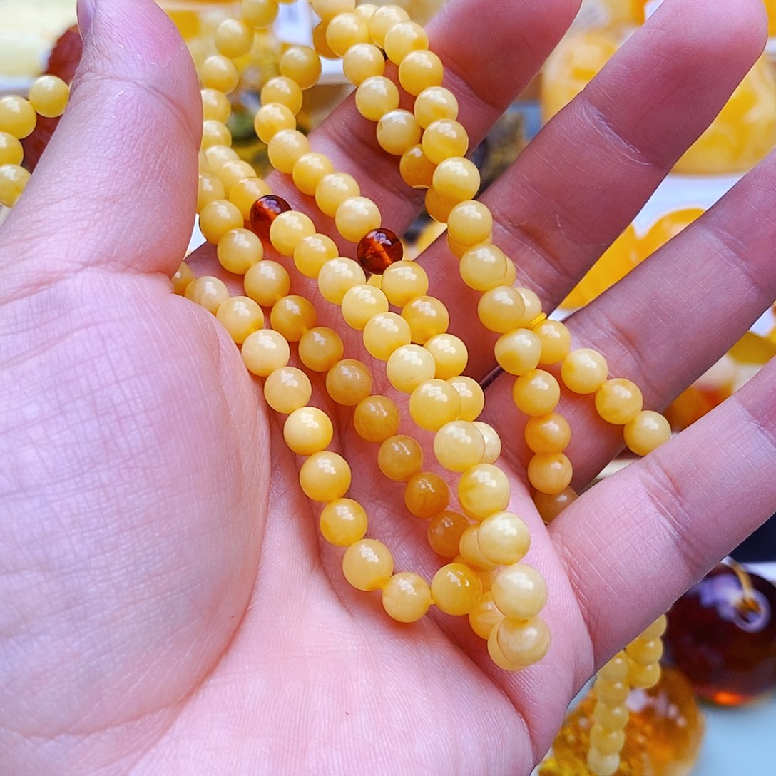 蜜蜡颈饰未镶嵌?*?天然保真假一赔十