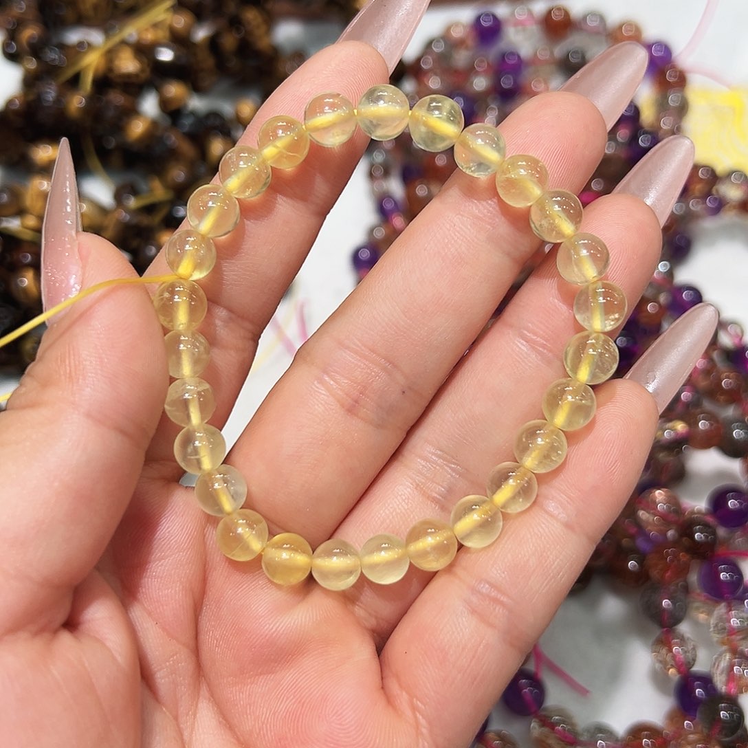 未镶嵌手链水晶7.3金葡萄石