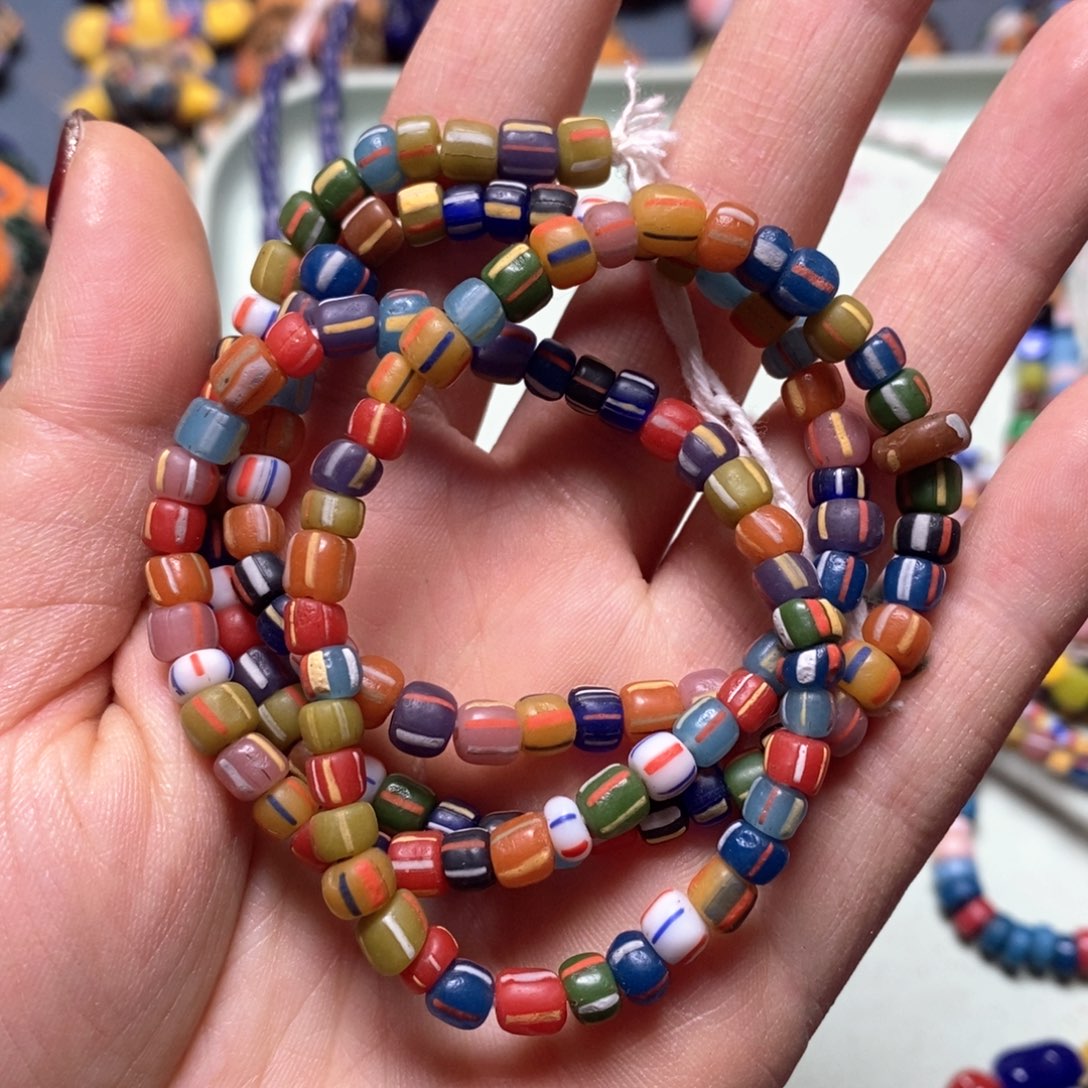 琉璃颈饰印度尼西亚彩色链子