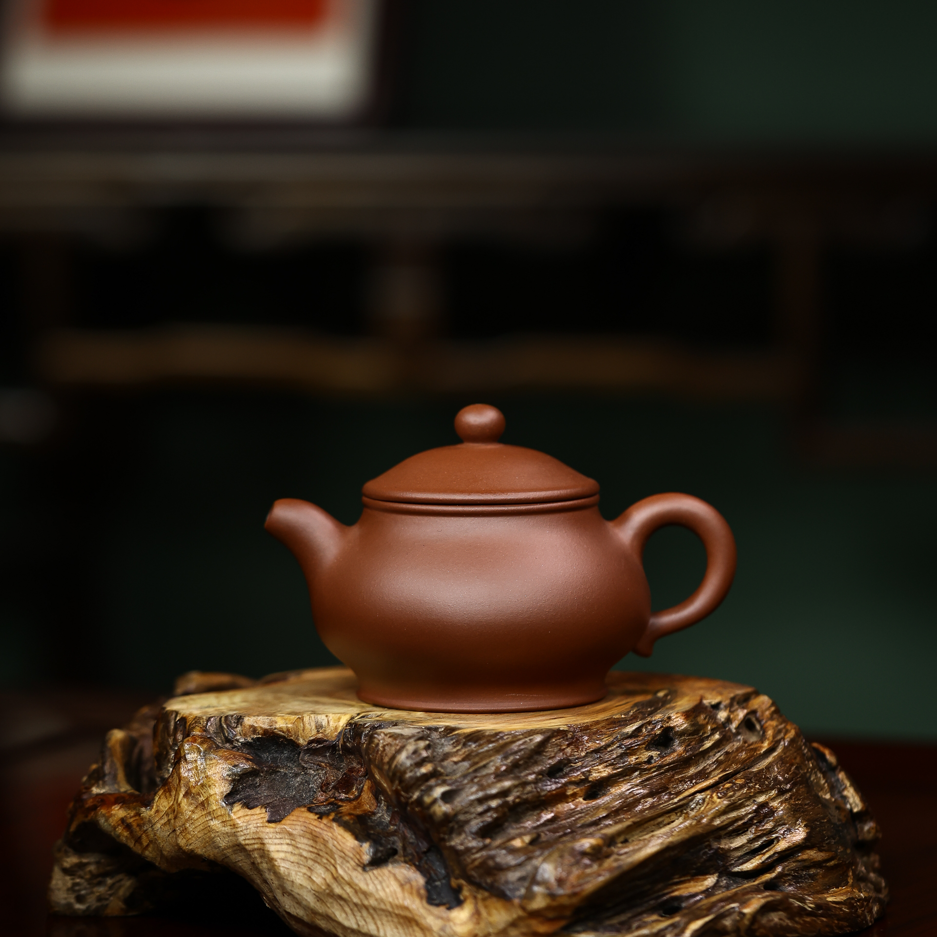 ZXM[潘壶200CC]宜兴底槽青手工紫砂壶