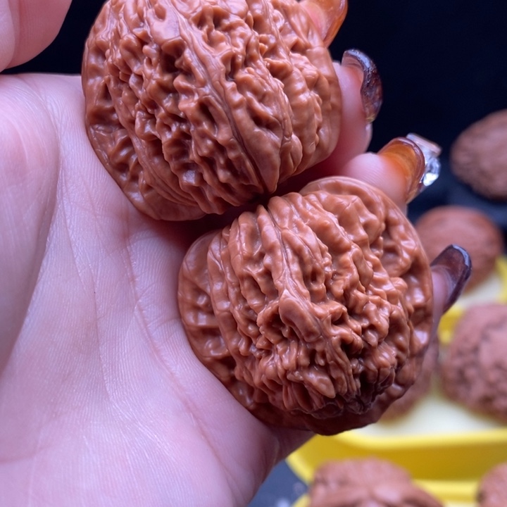 文玩核桃把件三角楼