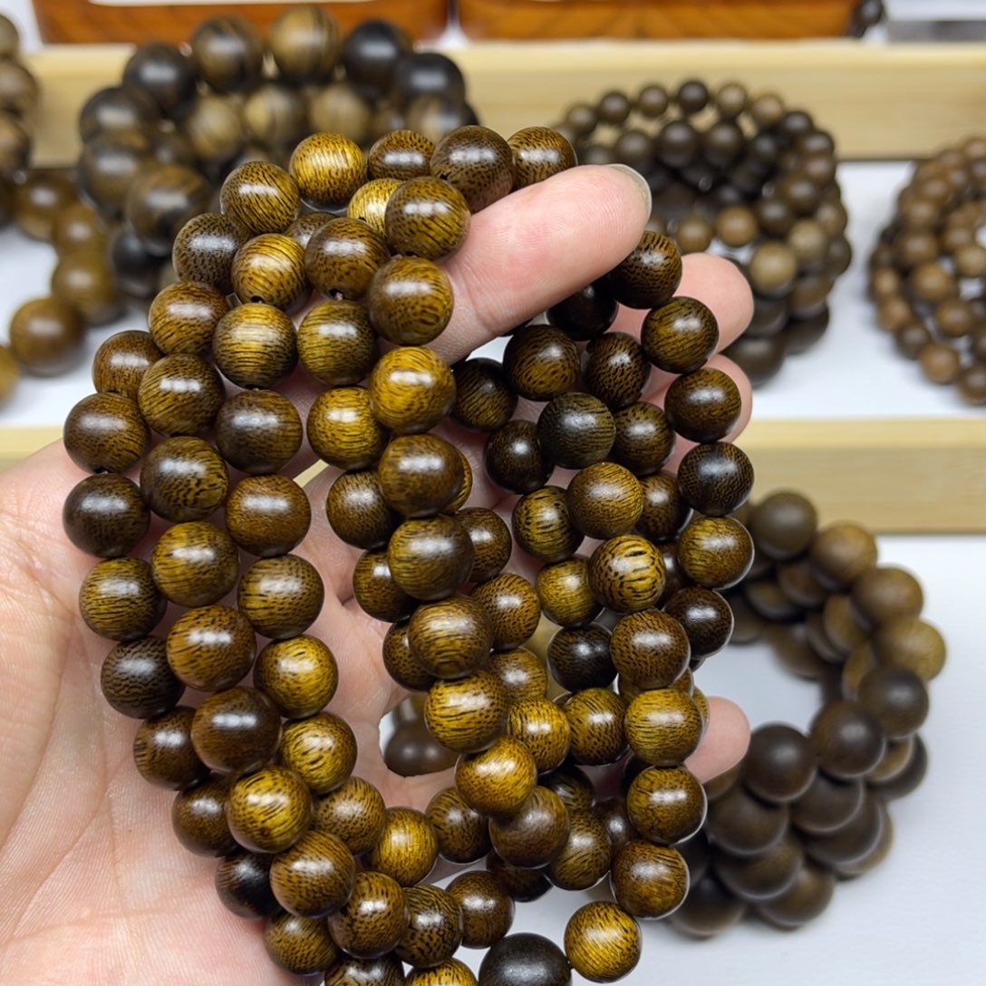 济***铭手串沉香越南芽庄白棋楠1.0