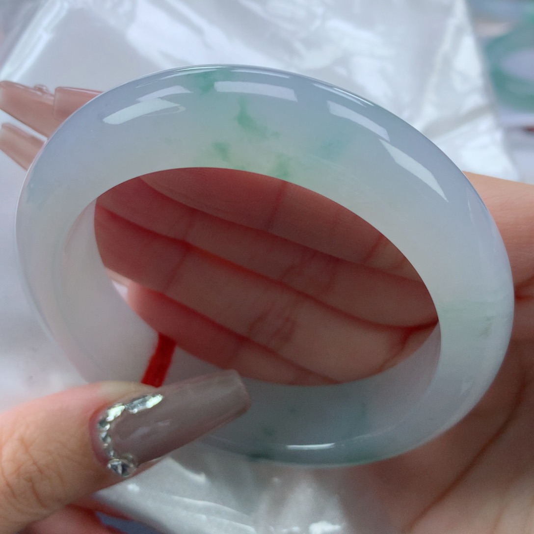 翡翠手镯未镶嵌56.7正圈