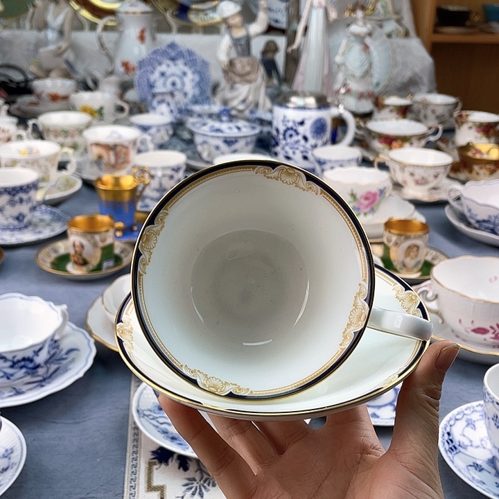 中古欧瓷瓷器小房子