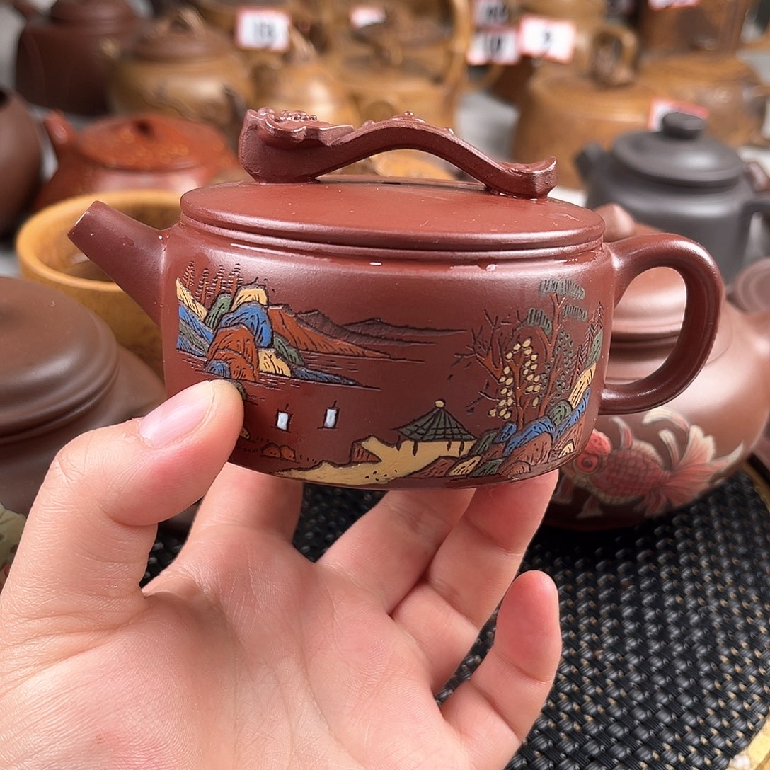 紫泥茶壶宜兴紫砂
