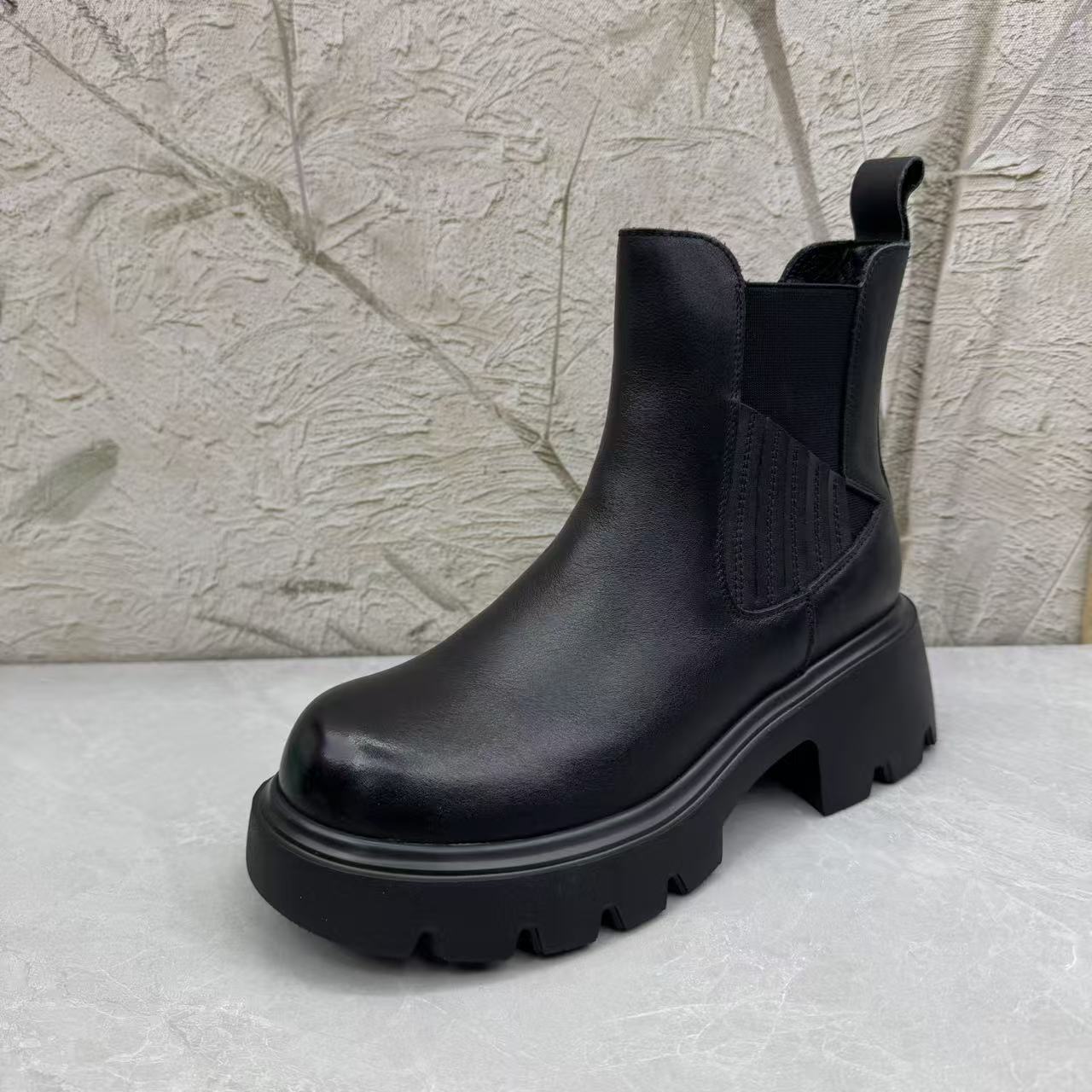 短靴女女靴子（牛皮）53424-7809 