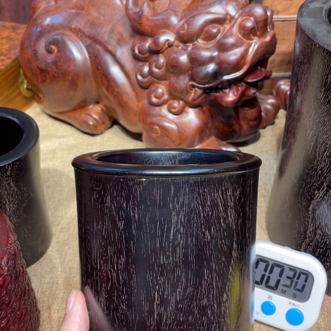 木朋*小叶紫檀笔筒