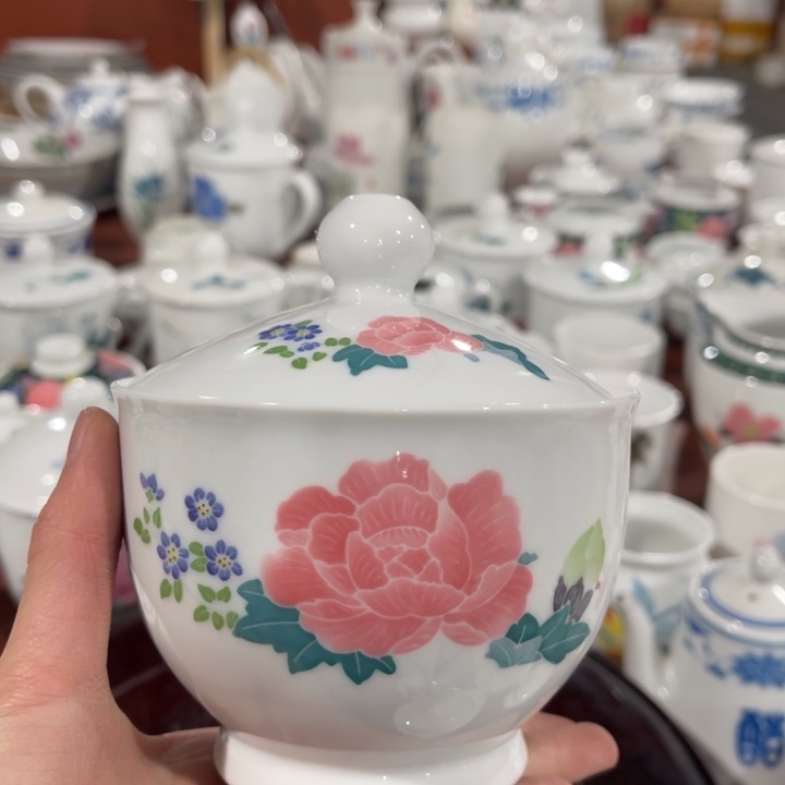 醴陵高温瓷釉下手绘300毫升