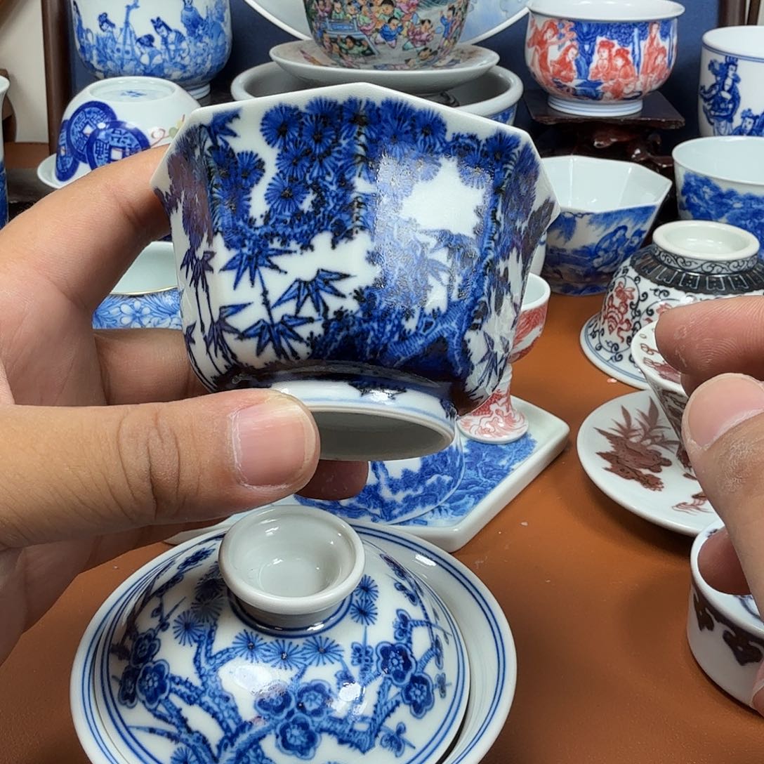 杯子纺****哥景德镇全手工手绘陶瓷