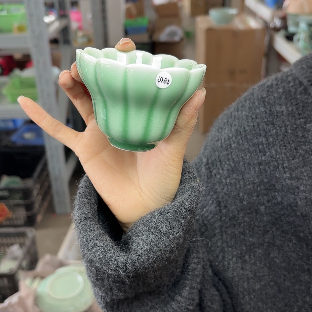 龙泉云间青瓷小米茶器