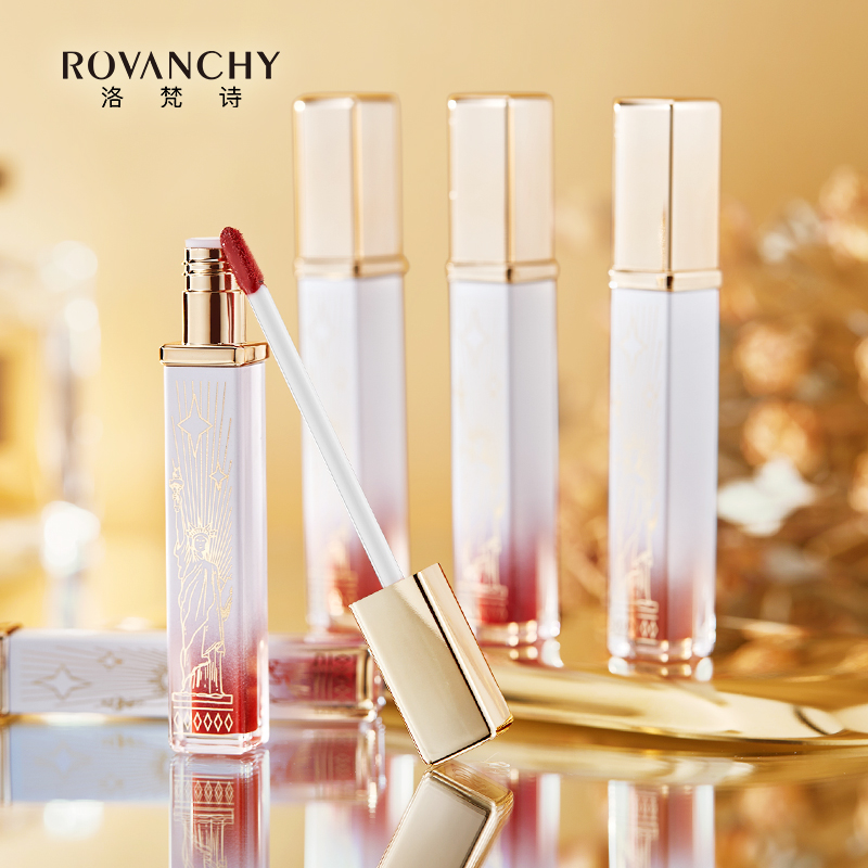 洛梵诗女王印记不沾杯唇釉不易掉色哑光丝绒唇釉持久显白水光雾面