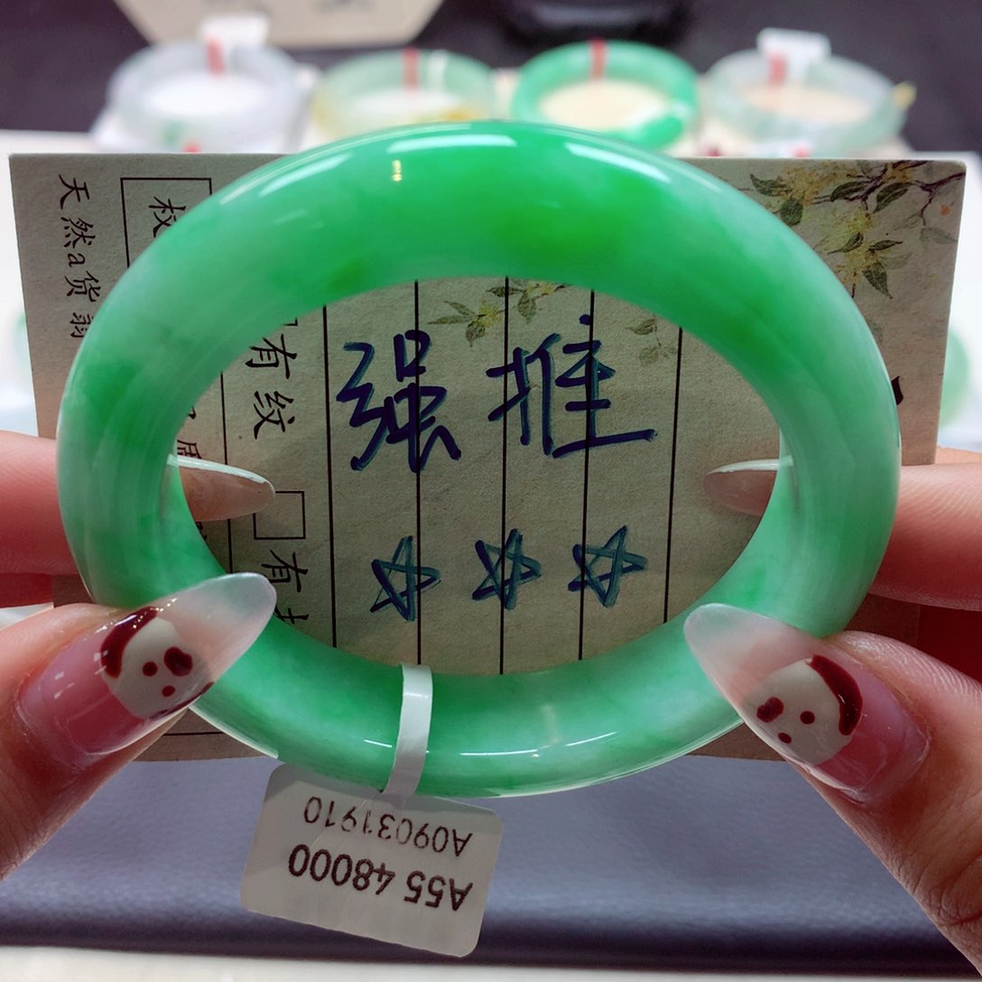 翡翠手镯未镶嵌浪**希莫莫26