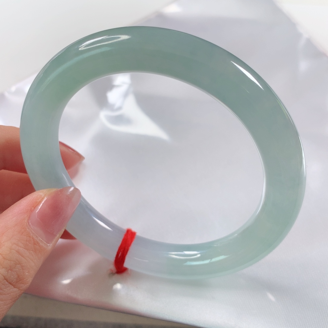 未镶嵌手镯翡翠 圆条273冰蓝⭐⭐⭐⭐⭐强烈推荐