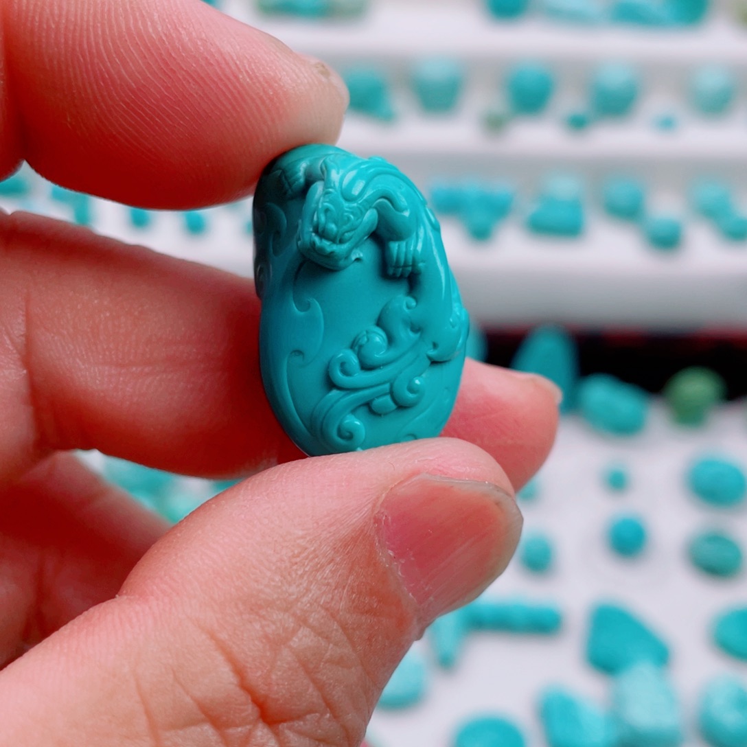 绿松石未镶嵌吊坠(不含链)