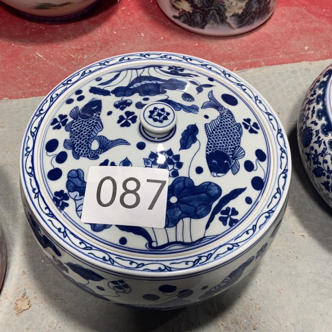 华***L瓷片景德镇陶瓷罐087