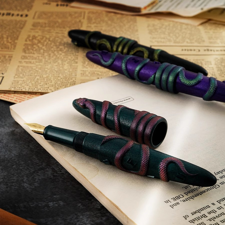 BENU贝妞俄罗斯手工钢笔VIPER蝰蛇系列蛇年限定制作笔杆绝版