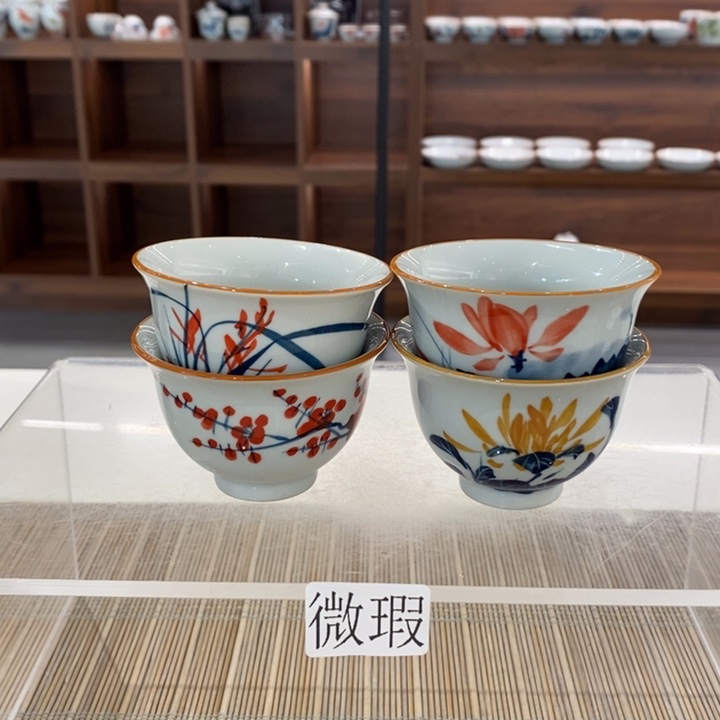 釉下老陶泥手工绘制